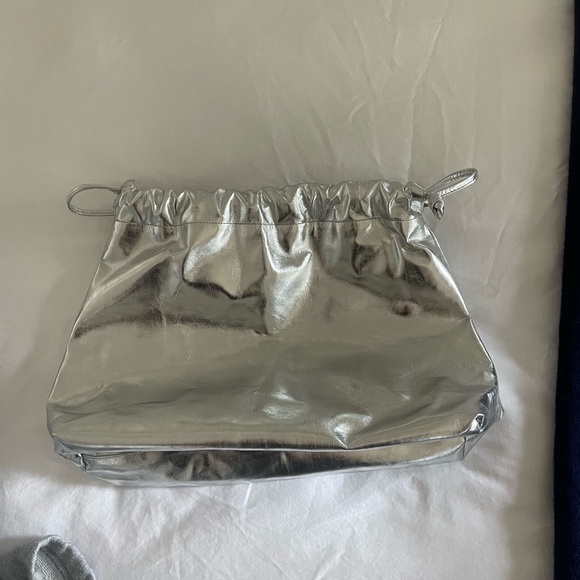 MORGAN FAUX LEATHER SMALL POUCH - SILVER - Picture 6 of 6